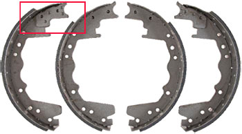 You can see the only major difference on the Brake Shoes for a 1990 Ford F-250 is the length of the friction material
