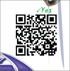 QR code on a RockAuto  flyer linking RockAuto.com
