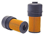 Oil filter cartridge with filter cap attached
