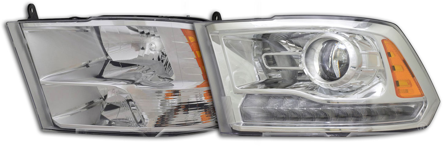 2013-2018 RAM Reflector & Projector Headlamps